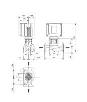 Grundfos In-line pompe TPE2 80-40 N-AI-F-A-BQQE-CYA