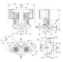 Grundfos In-line pompe TPE2 D 40-240 N-A-F-A-BQQE-HYC