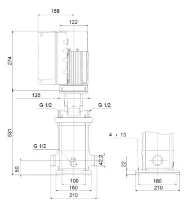 GRUNDFOS CRNE3-17 N-P-A-E-HQQE 3x380-500 60HZ