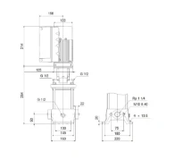 GRUNDFOS CRE5-2 A-A-A-E-HQQE 1x200-240 60HZ