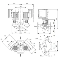 Grundfos In-line pompe TPE2 D 40-120 N-A-F-A-BQQE-DYB