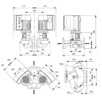 Grundfos In-line pompe TPE2 D 80-40 N-AI-F-A-BQQE-CYA