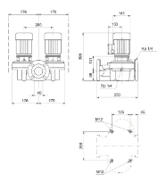Grundfos In-line pompe TPD 40-60/2 A-F-A-BQQE-CW1