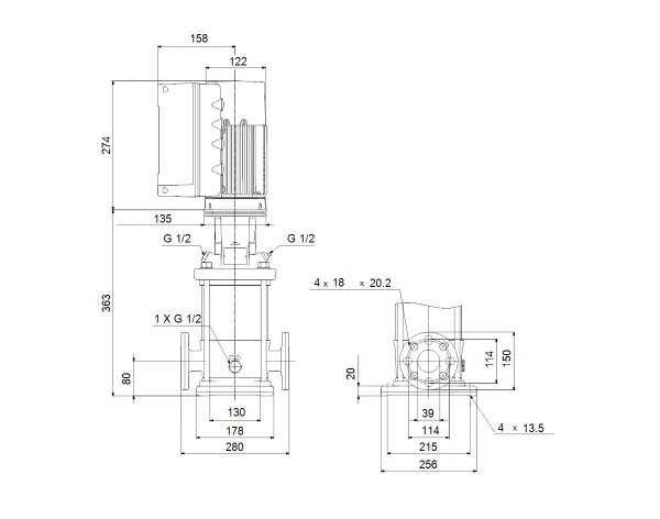 GRUNDFOS CRE10-2 A-FJ-A-E-HQQE 3x380-500 60 HZ
