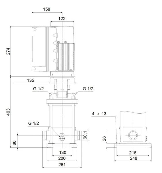 GRUNDFOS CRNE10-3 A-P-A-E-HQQE 3x380-500 60 HZ