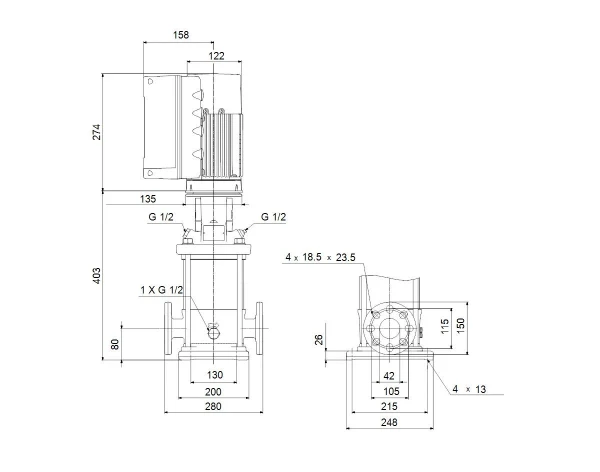 GRUNDFOS CRNE10-3 N-FGJ-A-E-HQQE 3x380-500 60 HZ