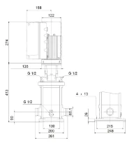 GRUNDFOS CRNE20-1 A-P-A-E-HQQE 3x380-500 60 HZ