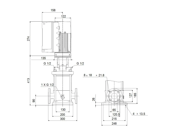GRUNDFOS CRNE20-1 A-FGJ-A-E-HQQE 3x380-500 60 HZ