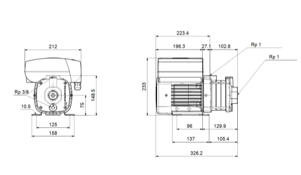 GRUNDFOS CME1-3 A-R-A-E-AQQE U-A-D-N
