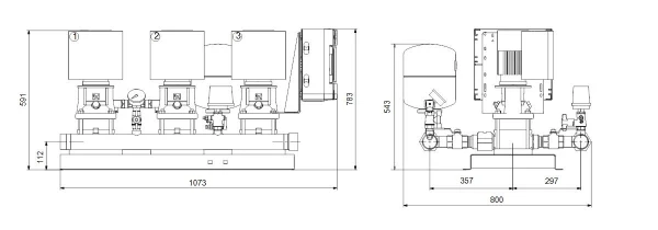 GRUNDFOS Hydro Multi-E 3 CRIE1-4 U2 A-A-A-A