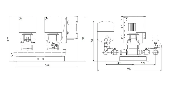 GRUNDFOS Hydro Multi-E 2 CRIE10-1 U2 A-A-A-A