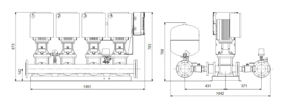GRUNDFOS Hydro Multi-E 4 CRIE10-1 U2 A-A-A-A