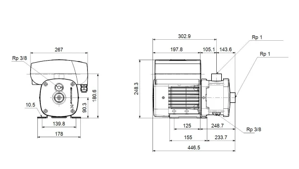 GRUNDFOS CME3-6 A-R-I-E-AQQE S-A-D-N