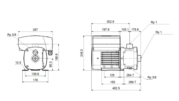 GRUNDFOS CME3-8 A-R-G-E-AQQE S-A-D-N