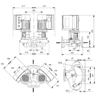Grundfos In-line pompe TPE2 D 32-120 N-A-F-A-BQQE-CYB