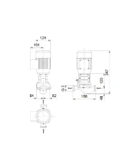Grundfos In-line pompe TP 32-50/2 A-O-A-BQQE-AW1