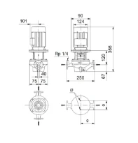 Grundfos In-line pompe TP 40-50/2 A-F-A-BQQE-AW1
