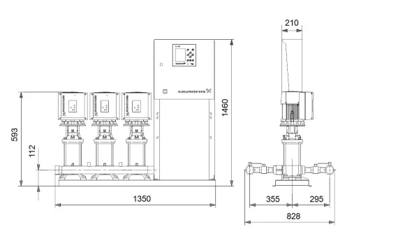 GRUNDFOS Hydro MPC-E 3 CRIE5-4 U1 A-A-A-GHJ