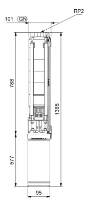 GRUNDFOS SP9-11 Rp2 4"1X220-230/50 2.2kW