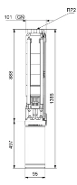 GRUNDFOS SP9-13 Rp2 4"3X380-415/50 3.0kW