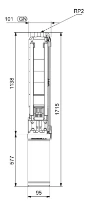 GRUNDFOS SP9-18 Rp2 4"3X380-415/50 4.0kW