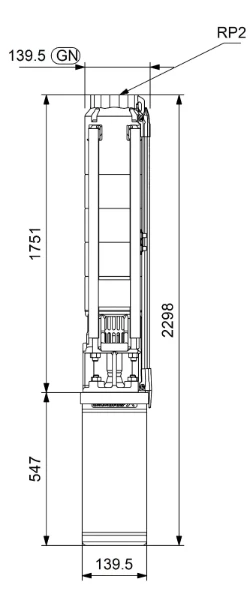 GRUNDFOS SP9-29 Rp2 6"3X380-415/50 5.5kW