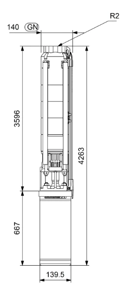 GRUNDFOS SP9-60 R2 6"3X380-415/50 13kW