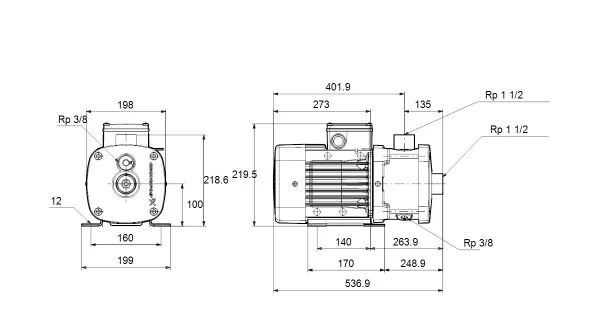 GRUNDFOS CM10-4 A-R-G-E-AQQE F-A-A-N