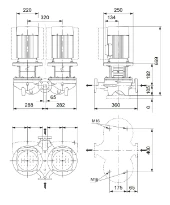 Grundfos In-line pompe TPD 65-250/2 A-F-A-BQQE-KW1