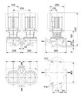 Grundfos In-line pompe TPD 65-210/2 A-F-A-BQQE-JW1