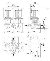 Grundfos In-line pompe TPD 65-170/2 A-F-A-BQQE-IW1