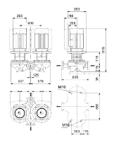Grundfos In-line pompe TPD 125-340/4 A-F-A-BQQE-QW3