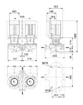 Grundfos In-line pompe TPD 125-300/4 A-F-A-BQQE-PW3