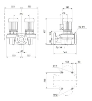 Grundfos In-line pompe TPD 65-120/2 A-F-A-BQQE-GW1