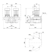Grundfos In-line pompe TPD 80-30/4 A-F-A-BQQE-DW3