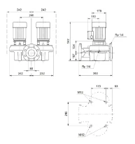 Grundfos In-line pompe TPD 80-60/4 A-F-A-BQQE-FW3