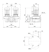 Grundfos In-line pompe TPD 80-120/2 A-F-A-BQQE-HW1