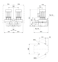 Grundfos In-line pompe TPD 80-120/2 A-F-A-BQQE-HW1
