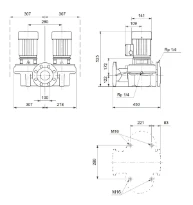 Grundfos In-line pompe TPD 100-30/4 A-F-A-BQQE-EW3