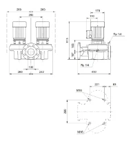 Grundfos In-line pompe TPD 100-120/2 A-F-A-BQQE-IW1