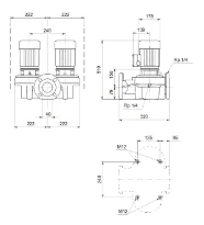 Grundfos In-line pompe TPD 40-230/2 A-F-A-BQQE-GW1