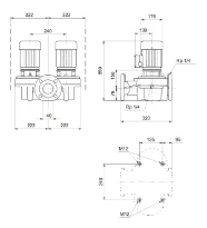 Grundfos In-line pompe TPD 40-270/2 A-F-A-BQQE-HW1