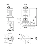 Grundfos In-line pompe TP 125-130/6 A-F-A-BQQE-LW5