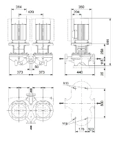 Grundfos In-line pompe TPD 50-540/2 A-F-A-BQQE-NW1
