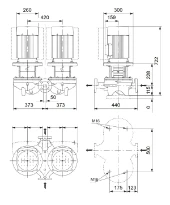 Grundfos In-line pompe TPD 50-420/2 A-F-A-BQQE-MW1