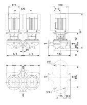 Grundfos In-line pompe TPD 50-120/4 A-F-A-BQQE-GW3