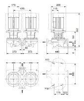 Grundfos In-line pompe TPD 50-80/4 A-F-A-BQQE-FW3