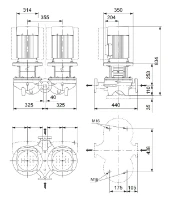 Grundfos In-line pompe TPD 40-630/2 A-F-A-BQQE-NW1