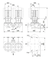Grundfos In-line pompe TPD 40-530/2 A-F-A-BQQE-MW1