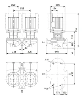 Grundfos In-line pompe TPD 40-430/2 A-F-A-BQQE-LW1